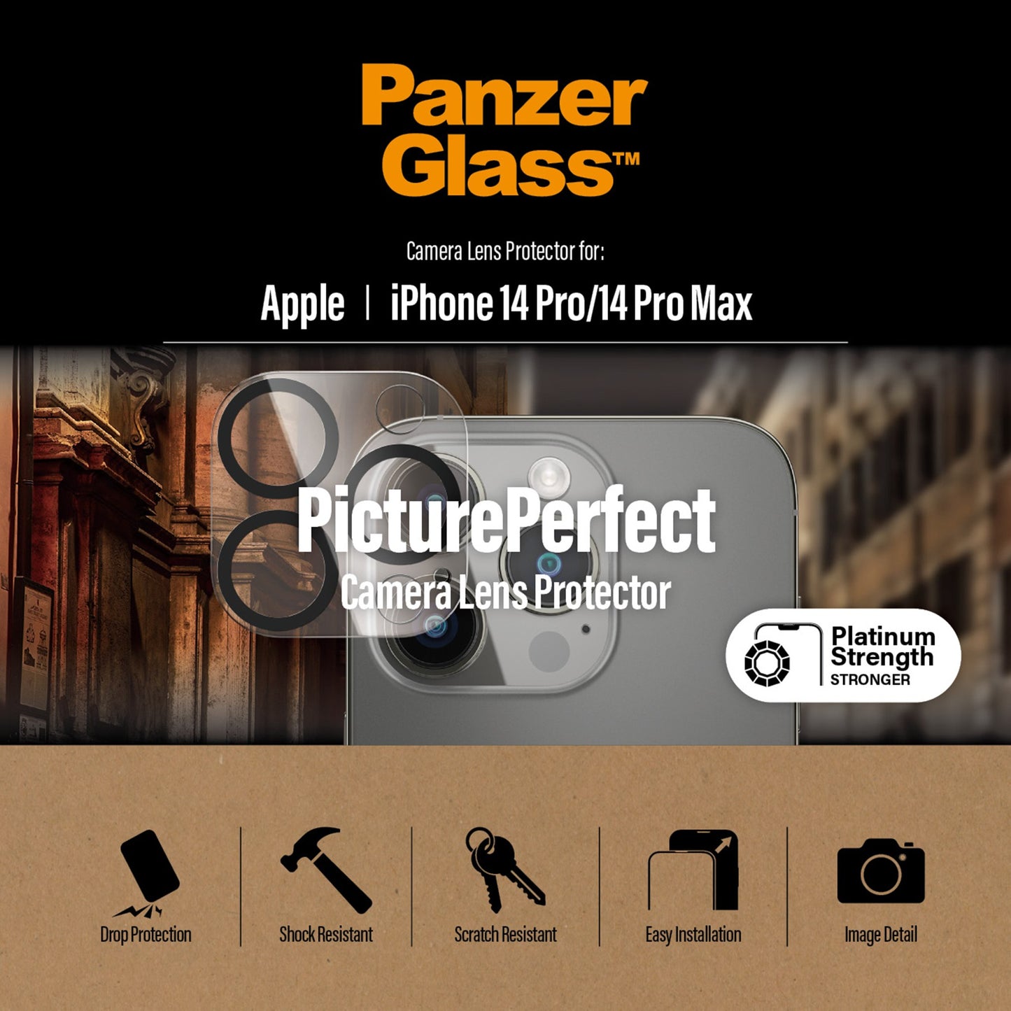 PanzerGlass™ PicturePerfect Camera Lens Protector Apple iPhone 14 Pro | 14 Pro Max 4