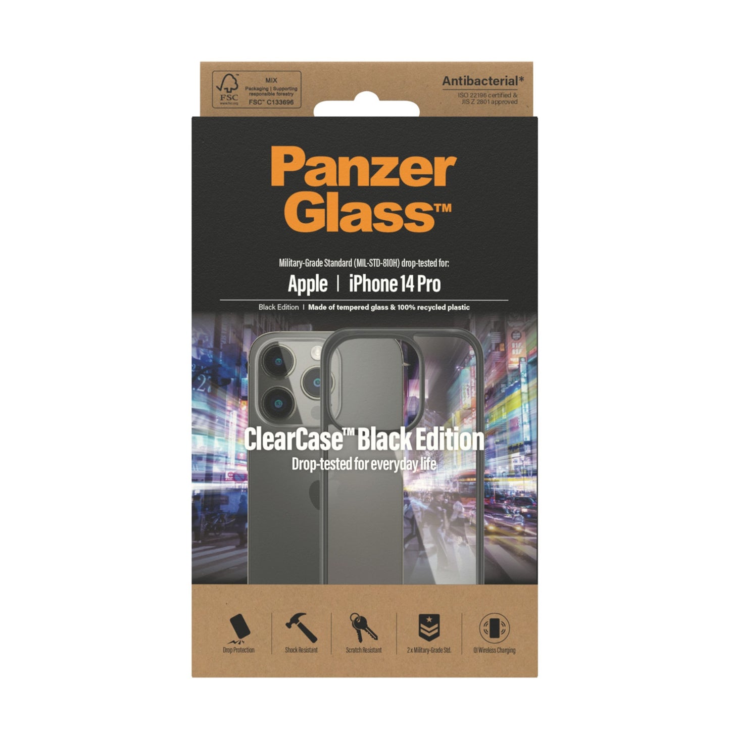 PanzerGlass® ClearCase Apple iPhone 14 Pro | Black 3