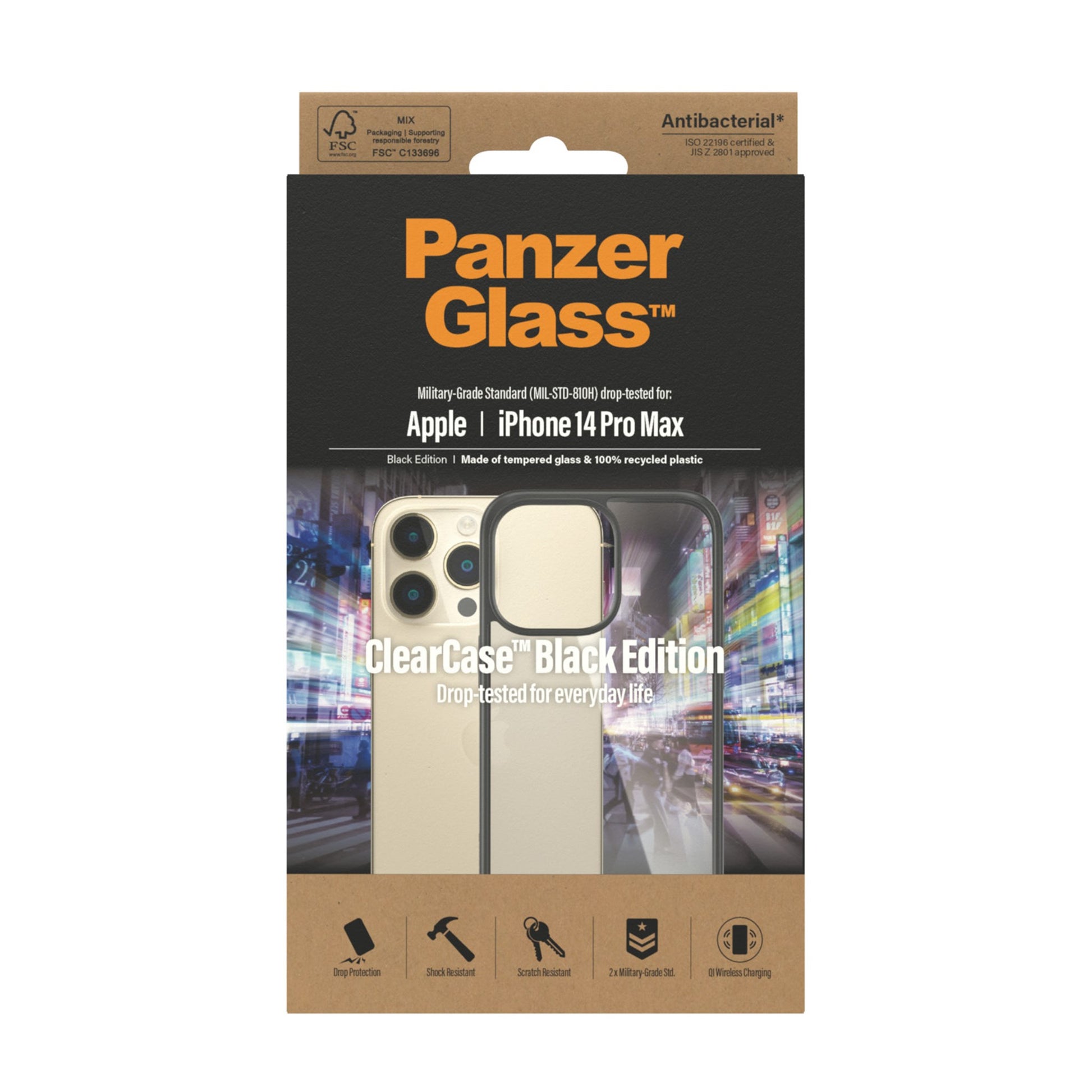 PanzerGlass® ClearCase Apple iPhone 14 Pro Max | Black 3