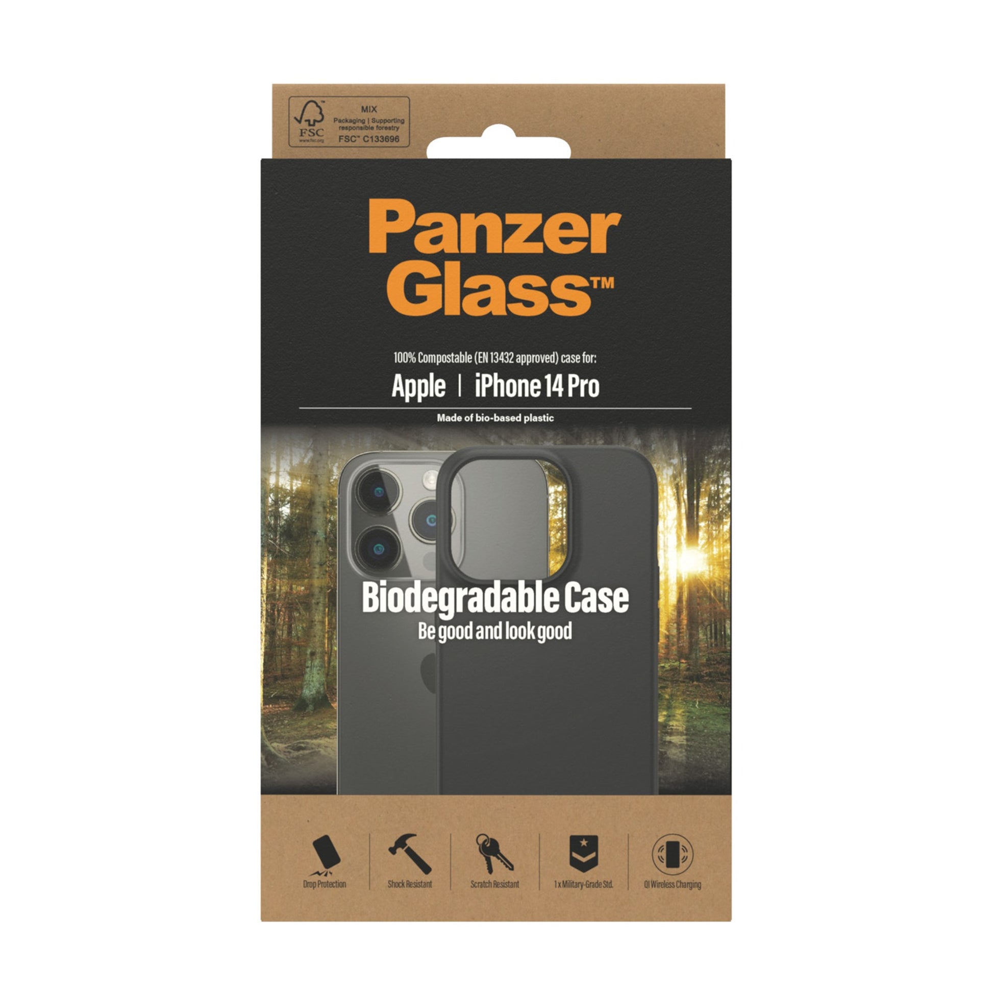 PanzerGlass™ Biodegradable Apple iPhone 14 Pro | Black 3