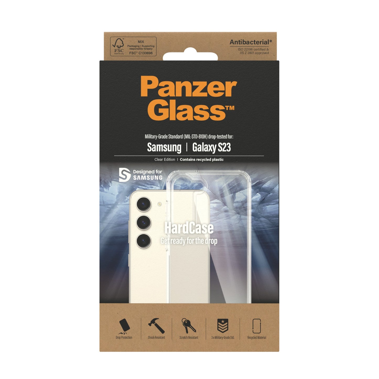 PanzerGlass™ HardCase Samsung Galaxy S23 | Transparent 3