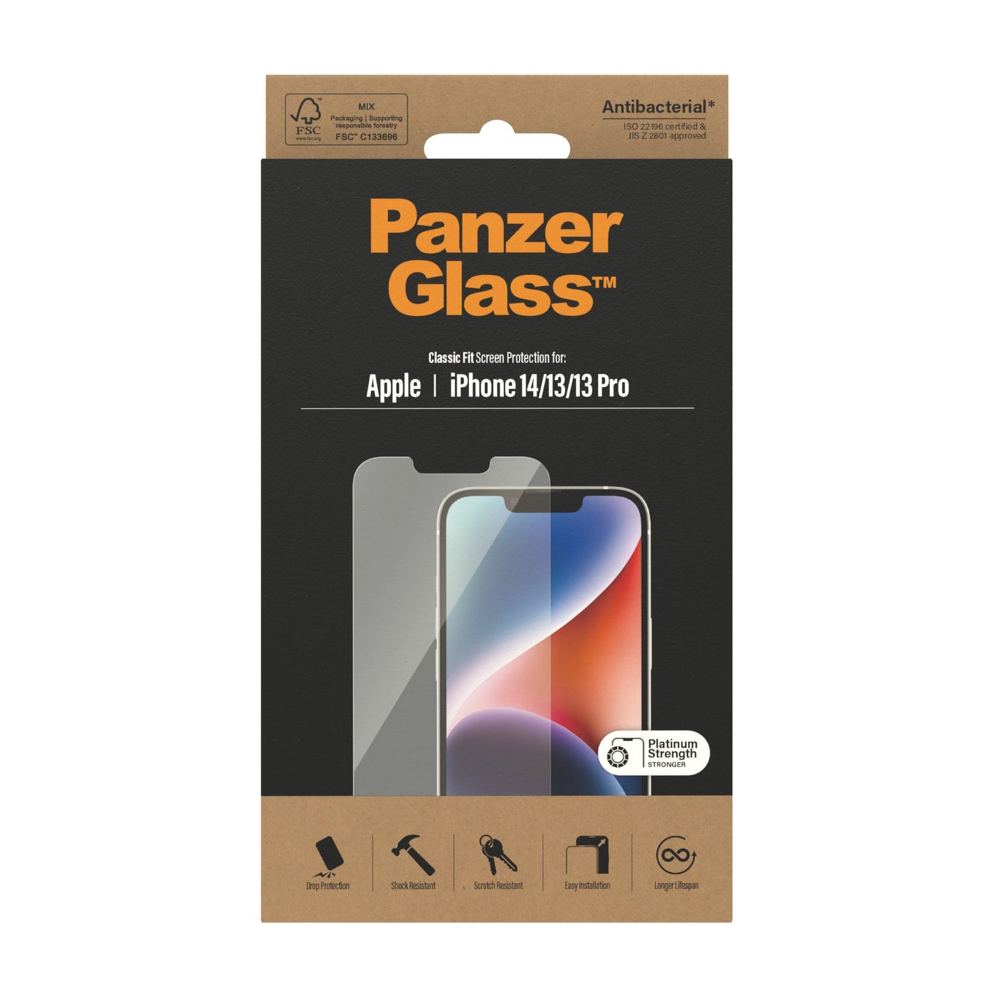 PanzerGlass™ Screen Protector Apple iPhone 14 | 13 | 13 Pro | Classic Fit 3