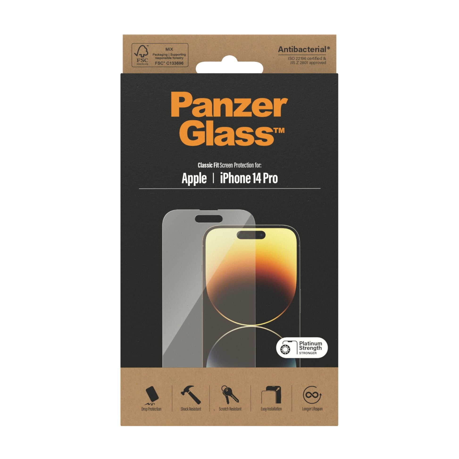 PanzerGlass™ Screen Protector Apple iPhone 14 Pro | Classic Fit 4