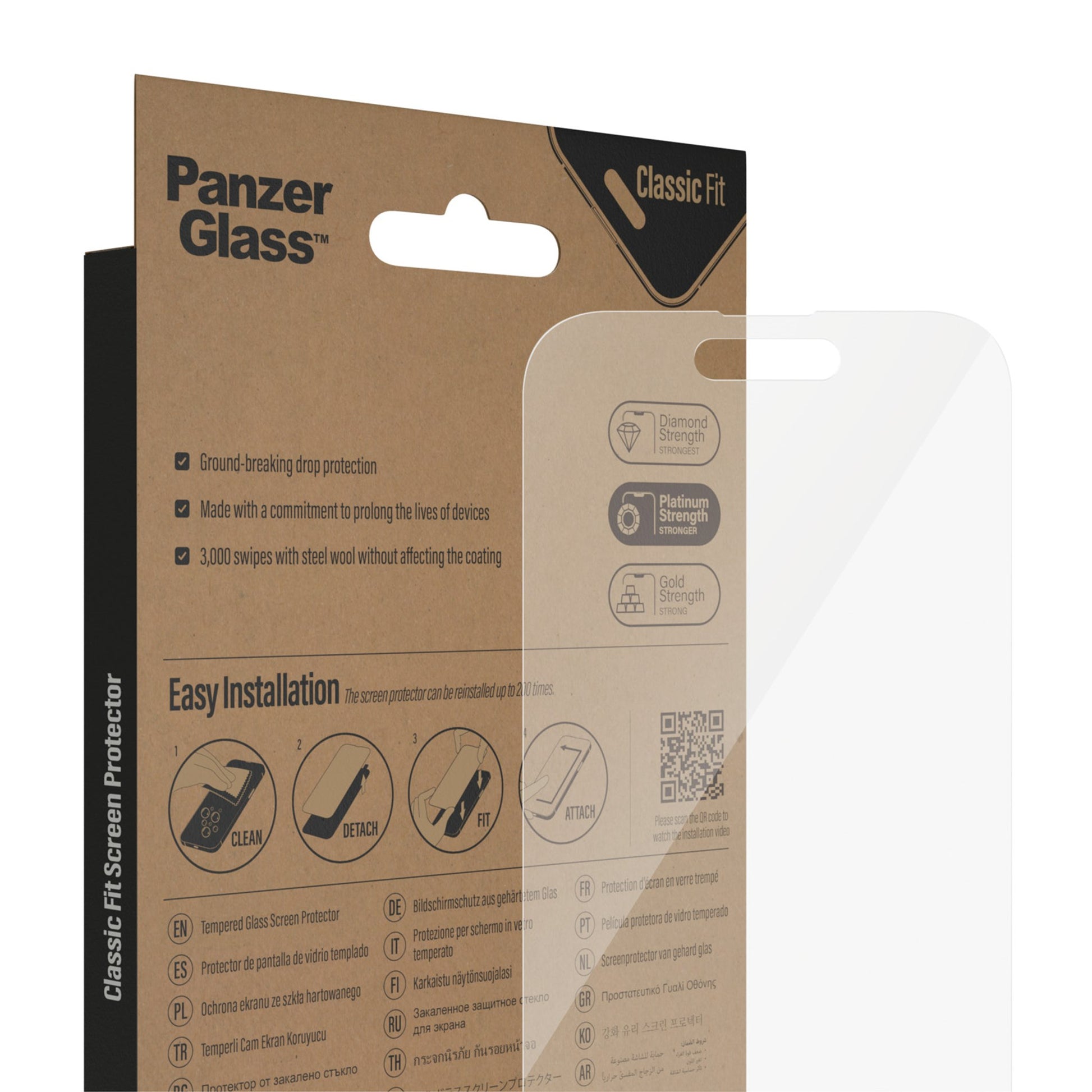 PanzerGlass® Screen Protector Apple iPhone 14 Pro | Classic Fit 7