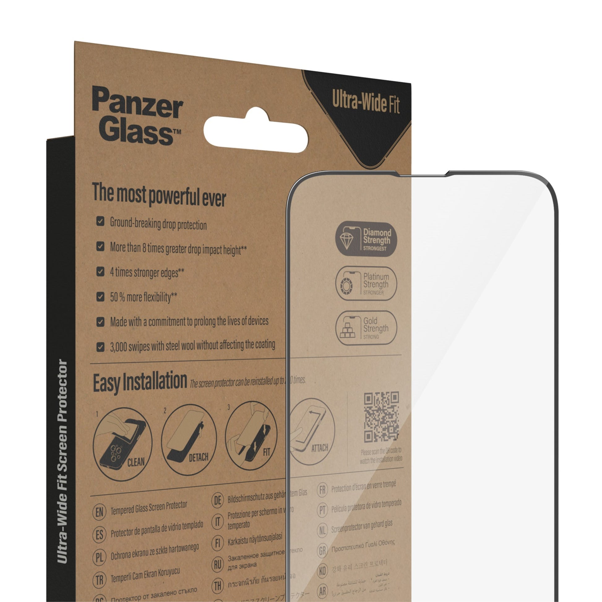PanzerGlass® Screen Protector Apple iPhone 14 | 13 | 13 Pro | Ultra-Wide Fit 6