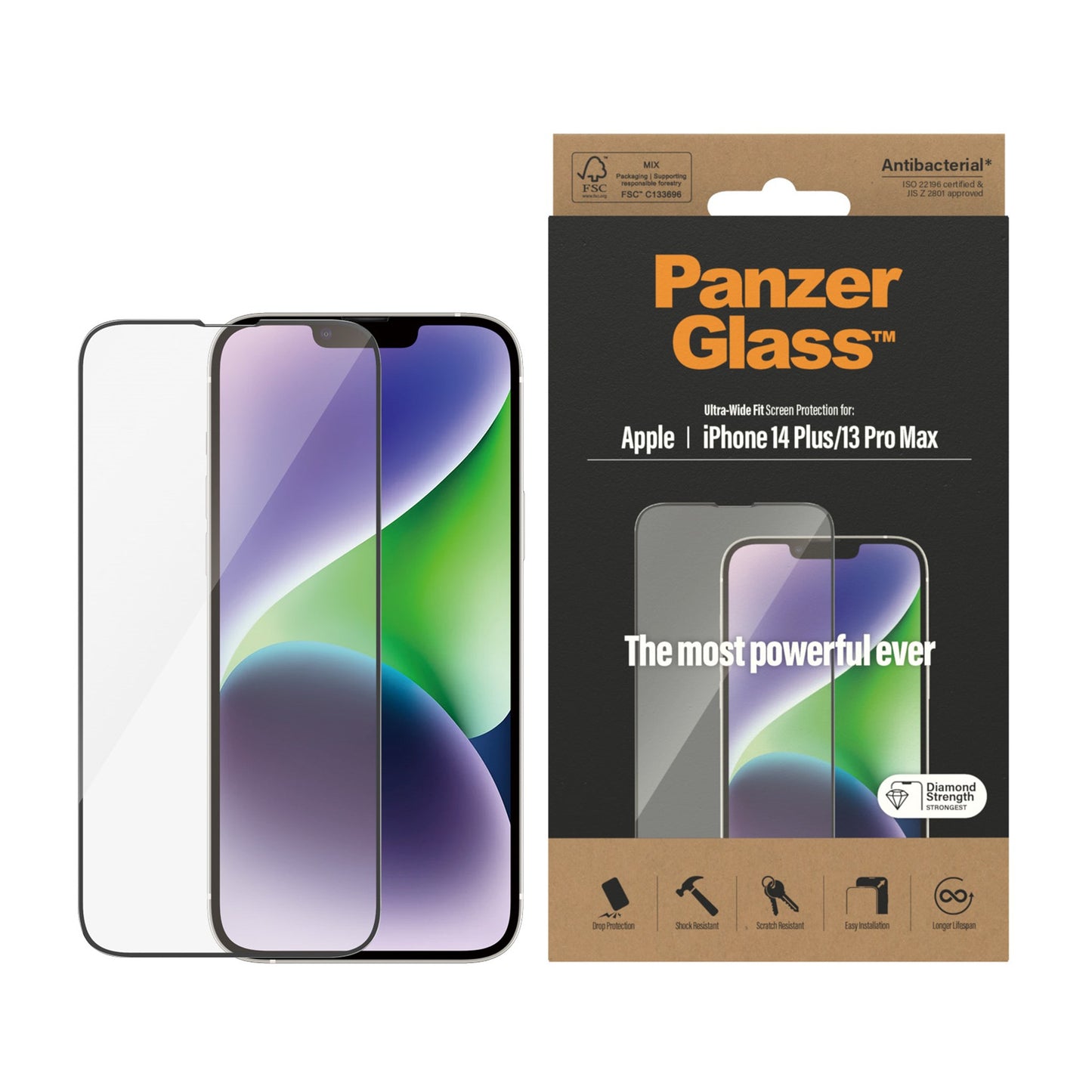 PanzerGlass™ Screen Protector Apple iPhone 14 Plus | 13 Pro Max | Ultra-Wide Fit 2