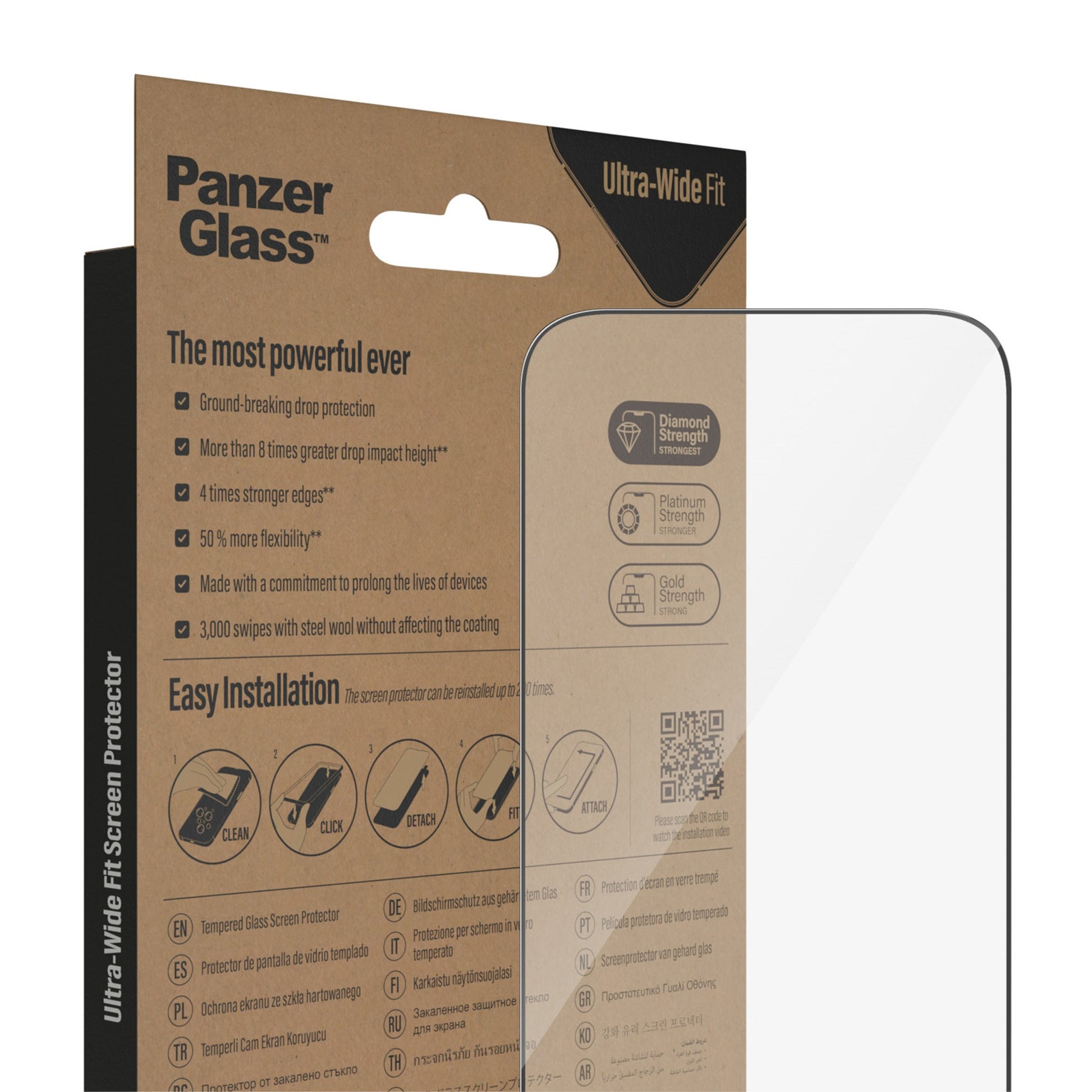 PanzerGlass™ Screen Protector Apple iPhone 14 Pro | Ultra-Wide Fit w. EasyAligner 6