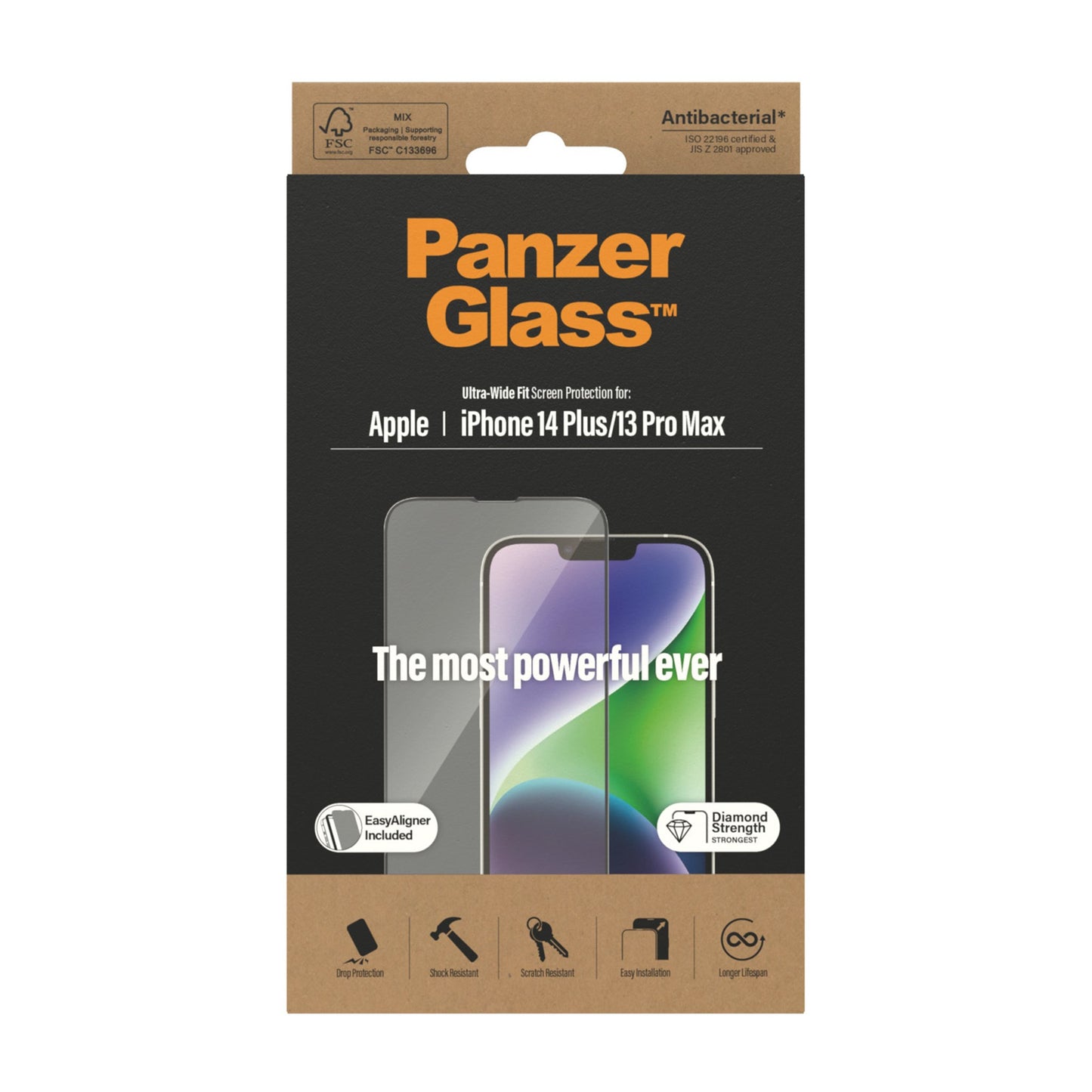 PanzerGlass® Screen Protector Apple iPhone 14 Plus | 13 Pro Max | Ultra-Wide Fit w. EasyAligner 3