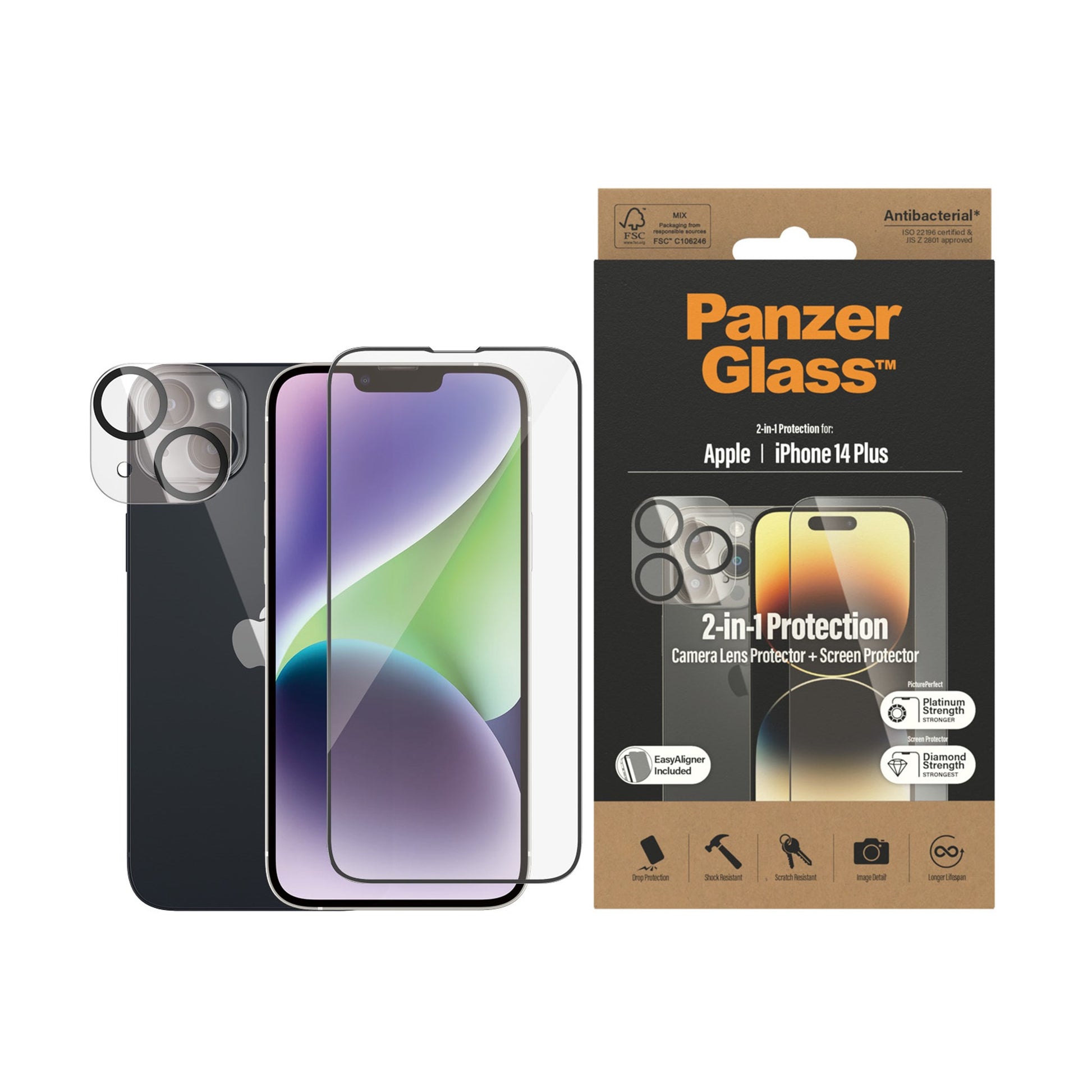 PanzerGlass™ 2-in-1 Protection Pack Apple iPhone 14 Plus 2