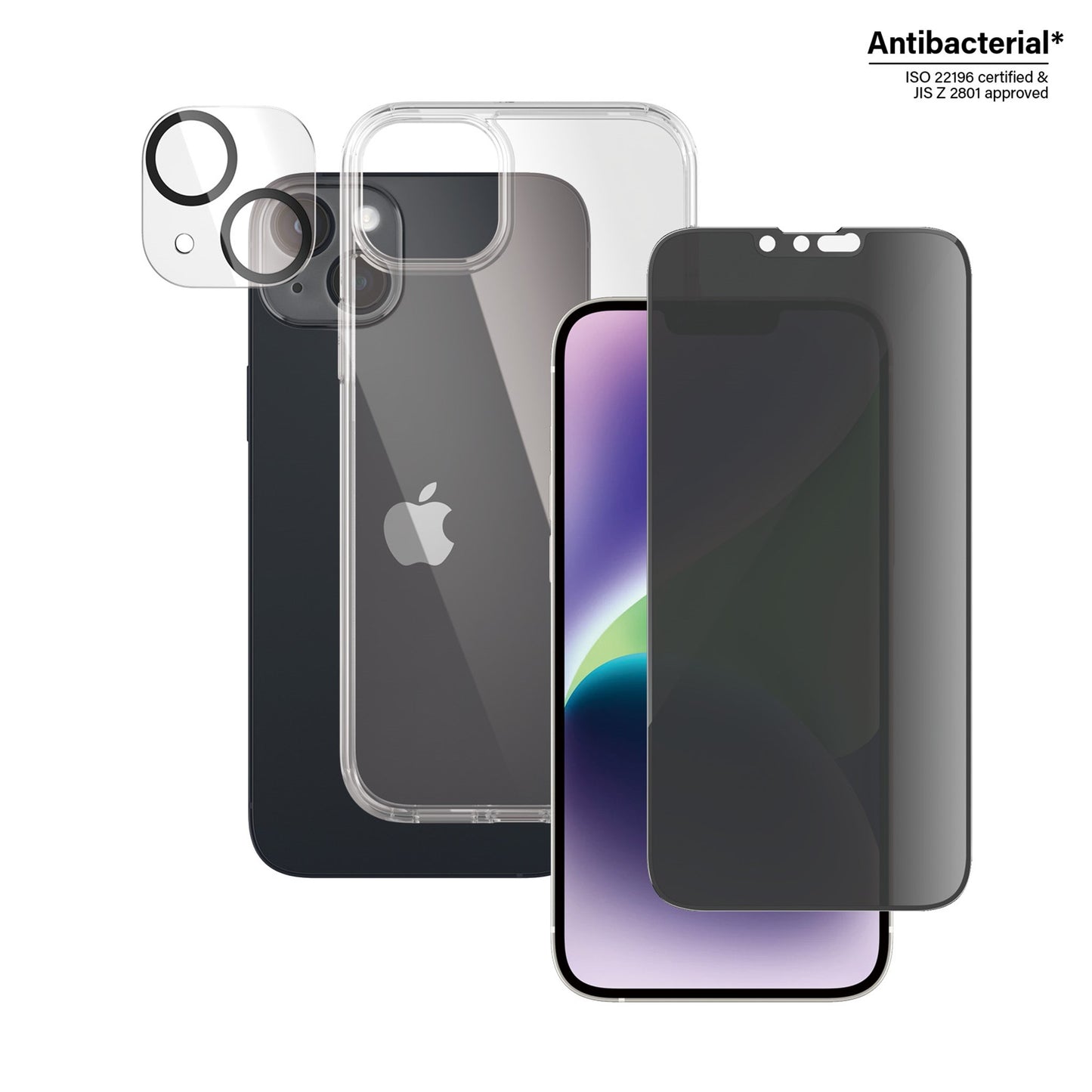 PanzerGlass™ Privacy 3-in-1 Pack iPhone 14 Plus
