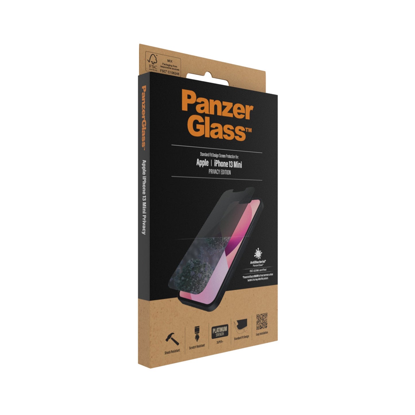 PanzerGlass® Privacy Screen Protector Apple iPhone 13 Mini  | Standard Fit 4