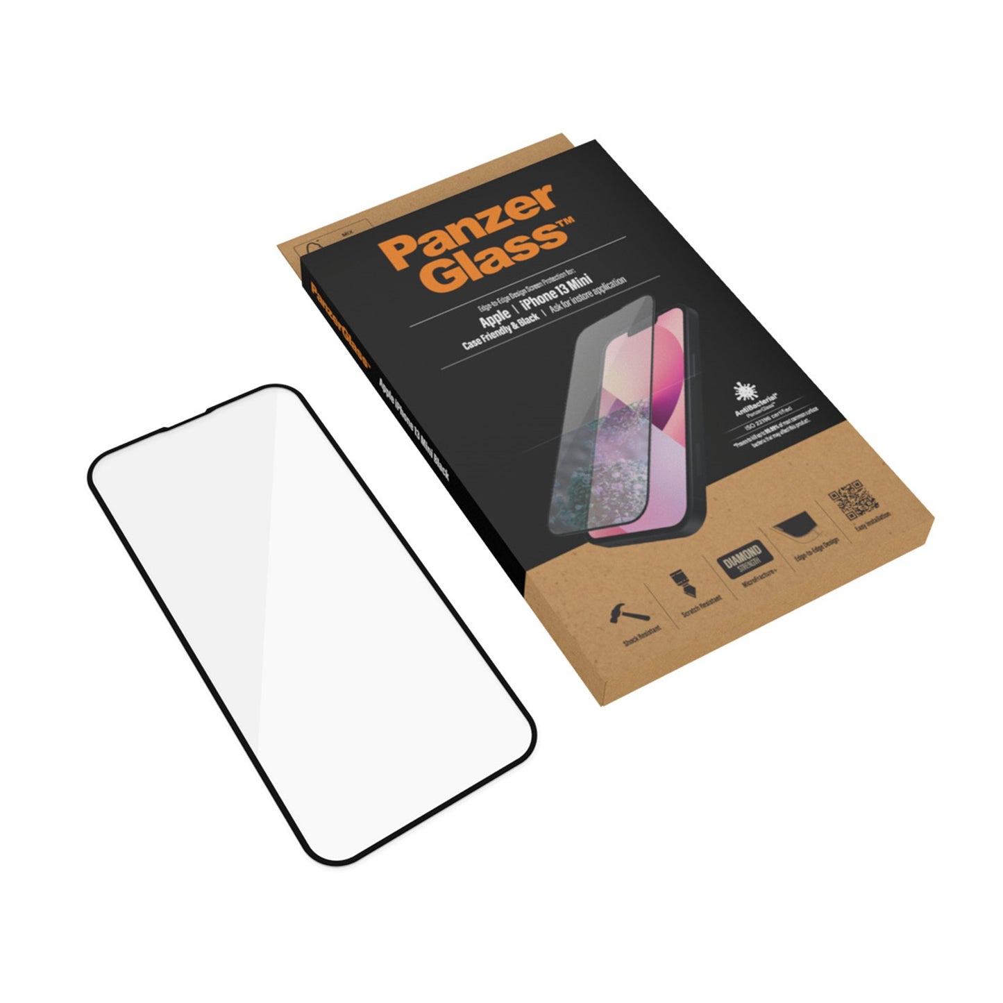 PanzerGlass™ Screen Protector Apple iPhone 13 Mini | Edge-to-Edge 5
