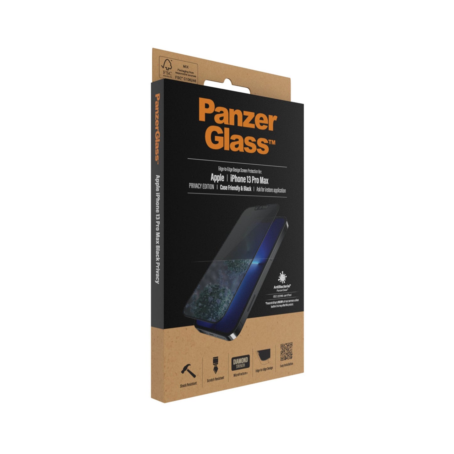 PanzerGlass™ Privacy Screen Protector Apple iPhone 13 Pro Max | Edge-to-Edge 4